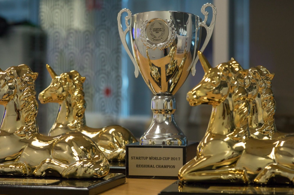  The Australasian Startup Award Trophies align with this year's 'Bonfire of the Unicorns' theme 